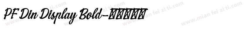 PF Din Display Bold字体转换